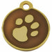 Identification plate for collar Imarc Circle Brown Golden - Домашни Животни<<<Дом Градина<<<BigBuy&&&Пътуване и