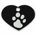 Identification plate for collar Imarc Heart Black Silver - Домашни Животни<<<Дом Градина<<<BigBuy&&&Пътуване и