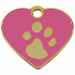 Identification plate for collar Imarc Heart Pink Golden - Домашни Животни<<<Дом Градина<<<BigBuy&&&Пътуване и