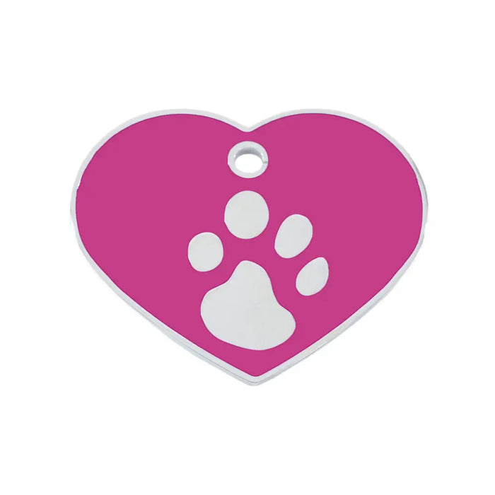 Identification plate for collar Imarc Heart Pink Silver - Домашни Животни<<<Дом Градина<<<BigBuy&&&Пътуване и