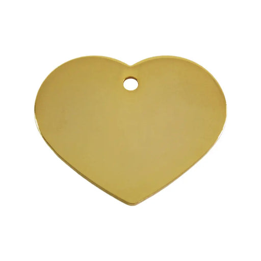 Identification plate for collar Imarc Heart Yellow Golden - Домашни Животни<<<Дом Градина<<<BigBuy&&&Пътуване и