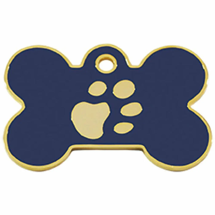 Identification plate Imarc Bone Blue Golden - Домашни Животни<<<Дом Градина<<<BigBuy&&&Пътуване и разходки<<<Домашни