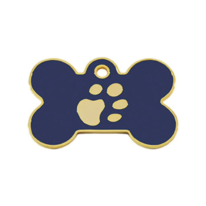 Identification plate Imarc Bone Blue Golden - Домашни Животни<<<Дом Градина<<<BigBuy&&&Пътуване и разходки<<<Домашни