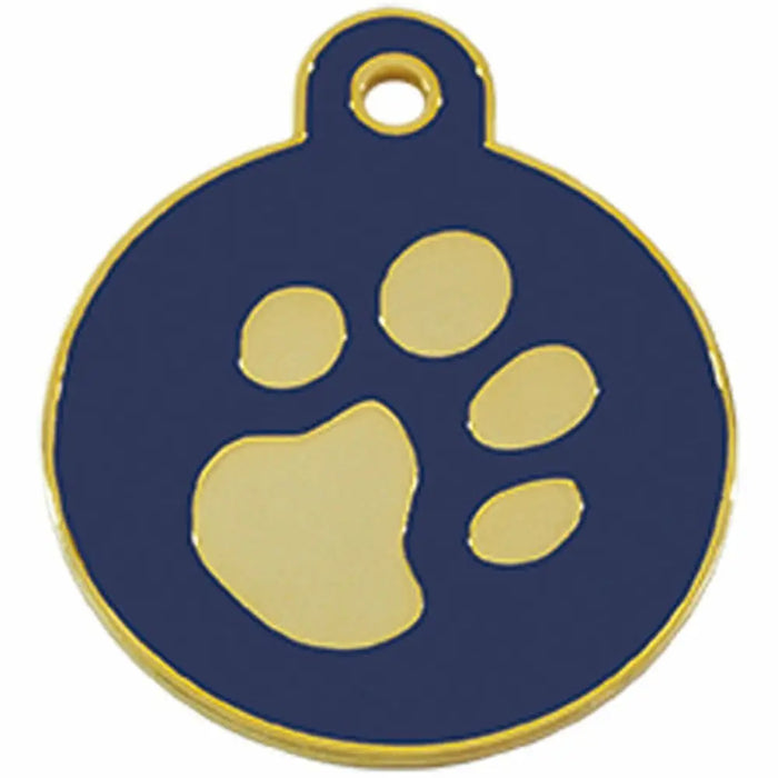 Identification plate Imarc Circle Blue Golden - Домашни Животни<<<Дом Градина<<<BigBuy&&&Пътуване и разходки<<<Домашни
