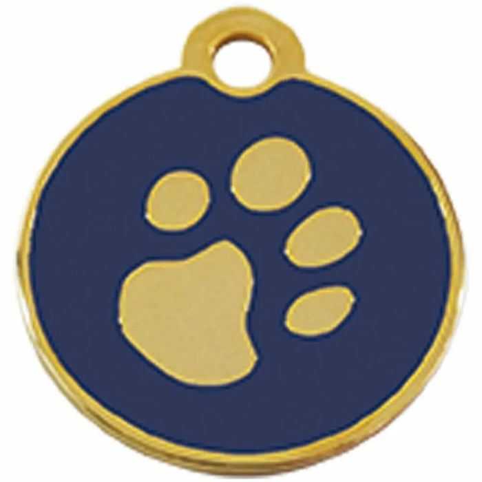 Identification plate Imarc Circle Blue Golden - Домашни Животни<<<Дом Градина<<<BigBuy&&&Пътуване и разходки<<<Домашни