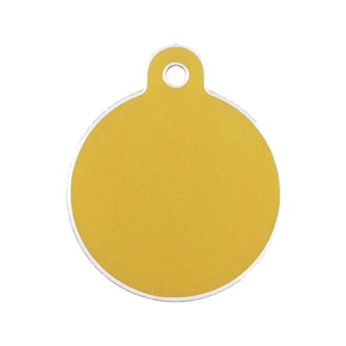Identification plate Imarc Circle Yellow Golden - Домашни Животни<<<Дом Градина<<<BigBuy&&&Пътуване и