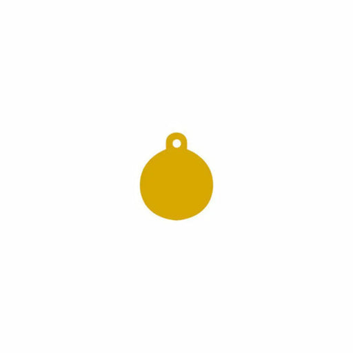 Identification plate Imarc Circle Yellow Golden - Домашни Животни<<<Дом Градина<<<BigBuy&&&Пътуване и
