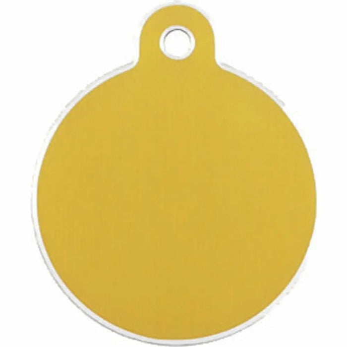 Identification plate Imarc Circle Yellow Golden - Домашни Животни<<<Дом Градина<<<BigBuy&&&Пътуване и