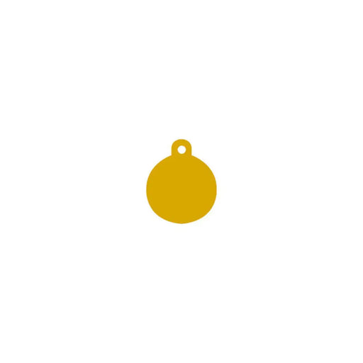 Identification plate Imarc Circle Yellow Golden - Пътуване и разходки<<<Домашни Животни<<<Дом Градина<<<BigBuy