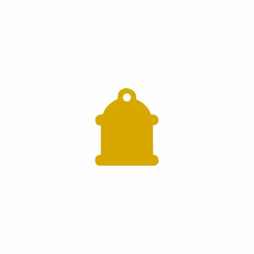 Identification plate Imarc Classic Yellow Golden - Домашни Животни<<<Дом Градина<<<BigBuy&&&Пътуване и