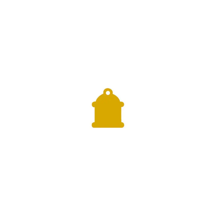 Identification plate Imarc Classic Yellow Golden - Домашни Животни<<<Дом Градина<<<BigBuy&&&Пътуване и