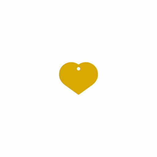 Identification plate Imarc Heart Yellow Golden - Домашни Животни<<<Дом Градина<<<BigBuy&&&Пътуване и разходки<<<Домашни