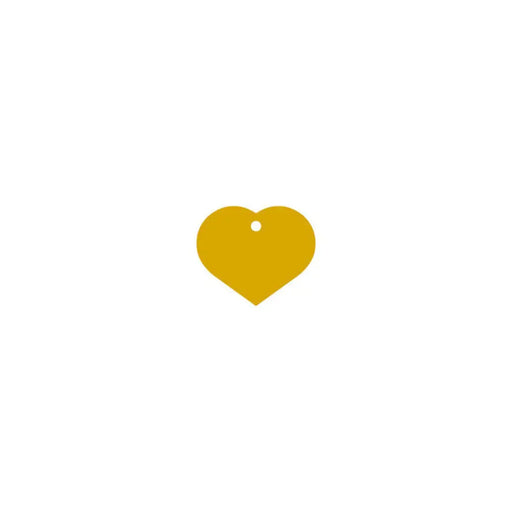 Identification plate Imarc Heart Yellow Golden - Домашни Животни<<<Дом Градина<<<BigBuy&&&Пътуване и разходки<<<Домашни