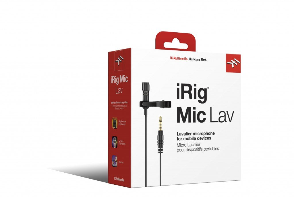 IK Multimedia iRig Mic Lav Black Clip-on microphone