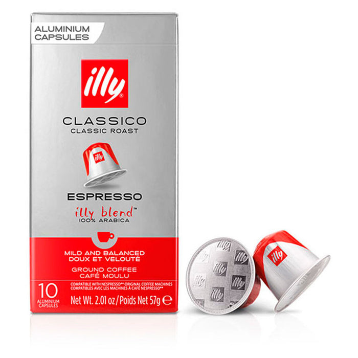 COFFEE CAPSULES CLASSICO FORTE NES 10 COUNTS ILLY CLASSICO NES