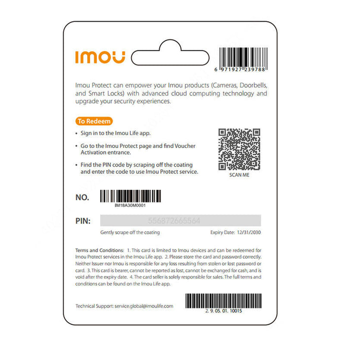 IMOU Protect Plus Gift Card (Annual Plan)