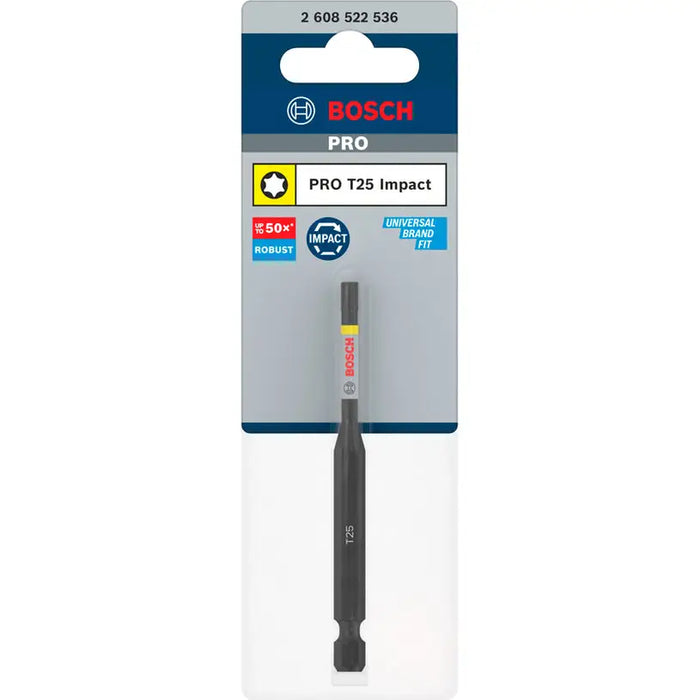 IMPACT BIT T25 90 MM BOSCH PRO IMPACT - Битове и накрайници<<<Консумативи за електроинструменти<<<Инструменти и