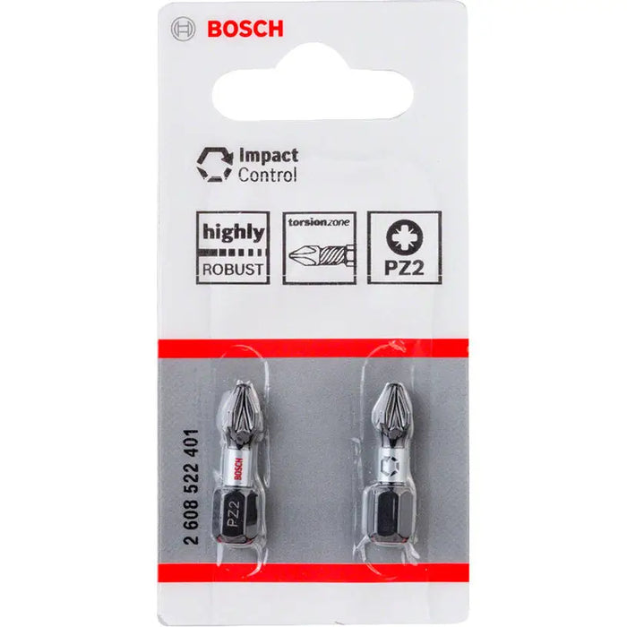 IMPACT BITS PZ2 2 NUMBER 25 MM BOSCH IMPACT CONTROL - Битове и накрайници<<<Консумативи за