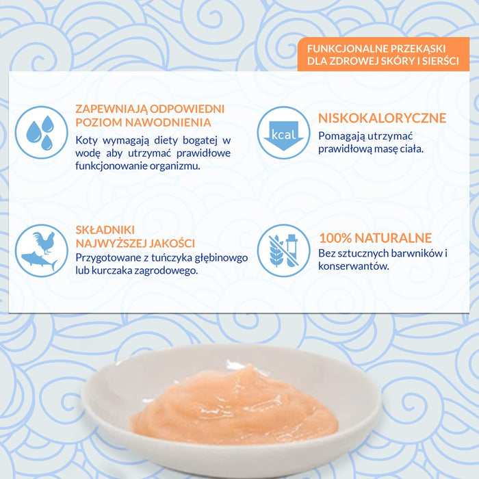 INABA Churu Skin&Coat Chicken recipe - cat treats - 4x14 g