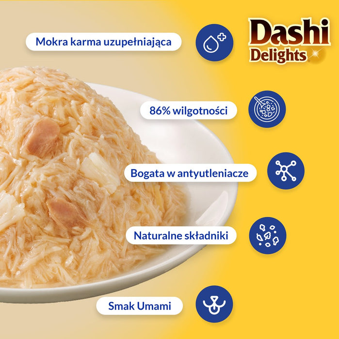 INABA CAT Dashi Delights Delicate Flakes Chicken with Tuna - cat treat - 40g
