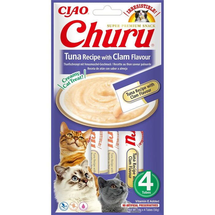 Snack for Cats Inaba Churu 4 x 14 g Seafood Tuna
