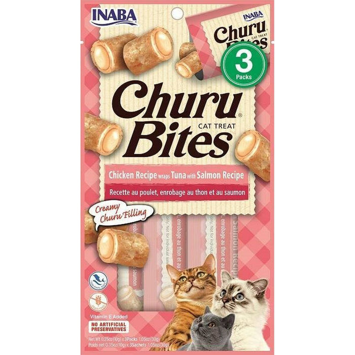 Snack for Cats Inaba Churu Bites Chicken Salmon Tuna Fish