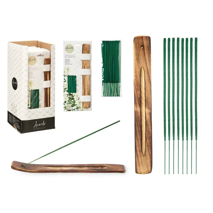 Incense set Acorde Jasmine (12 Units) - Почистване Прахосмукачки И Гладене<<<Дом Градина<<<BigBuy&&&Ароматизатори за