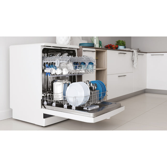 Dishwasher Indesit D2F HK26, 14 place settings, 60 W, mm, E