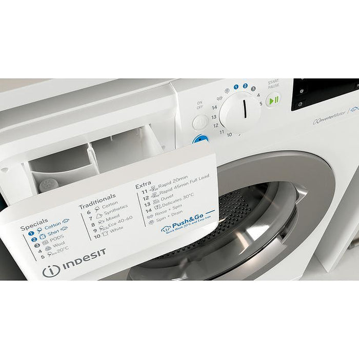 Indesit BWE 91496X WSV EE washing machine, 1400 rpm, 9.00 kg, A, White