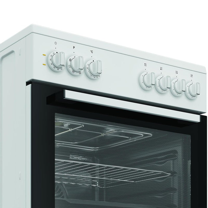 Cooker with ceramic hob Indesit I6V5PMW