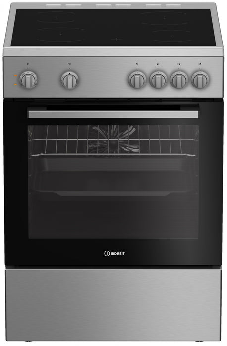 Indesit I6V8KMX ceramic hob cooker