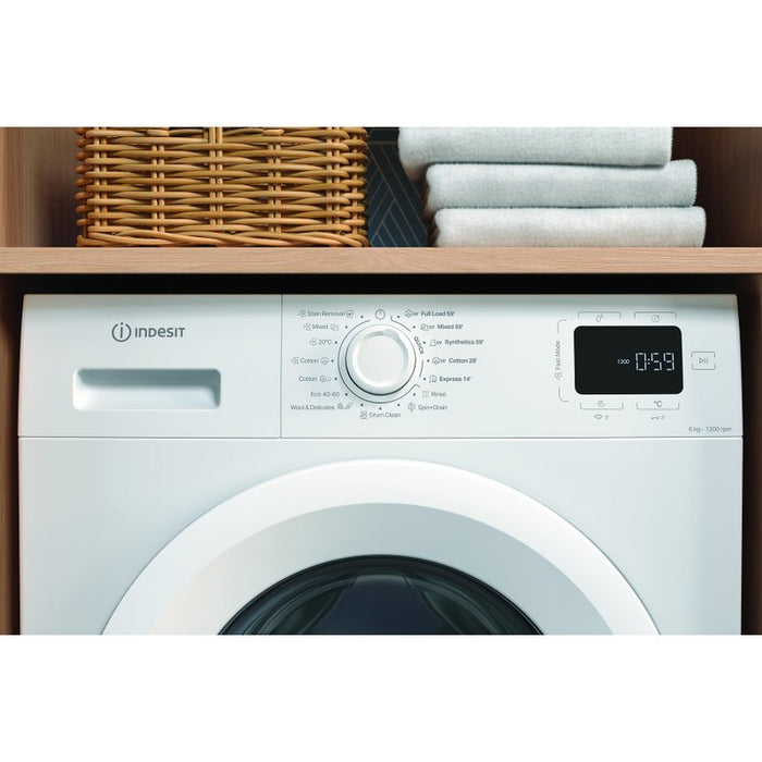Washing machine INDESIT IM 642 MY TIME EE, 6 kg, 1200 rpm.