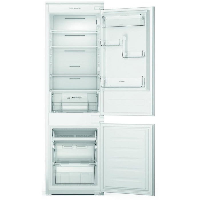 Built-in refrigerator with freezer Indesit INC18 T112***, 250 l, E, No Frost, Yes