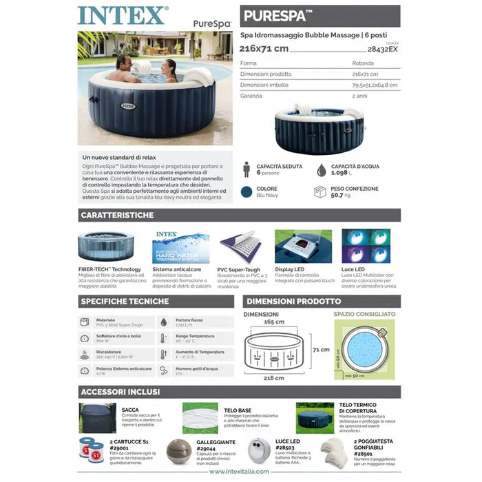 INFLATABLE JACUZZI NAVY INTEX 28432 - Джакузита<<<Басейни плажни артикули и оборудване<<<Градина<<<Praktiker