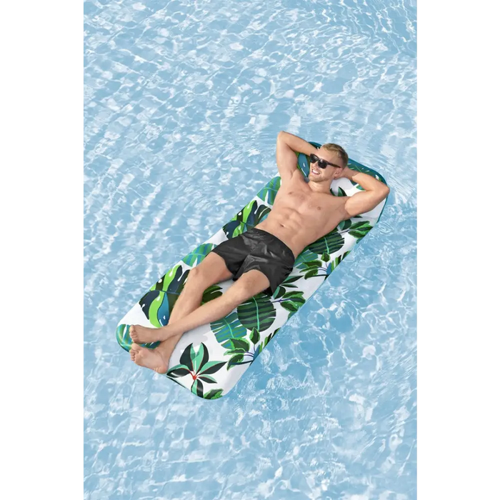 INFLATABLE MATTRESS 183X73CM WITH TEXTILE BESTWAY 43731 - For swimmingZOG-DOP<<<(Games and toys) Garden