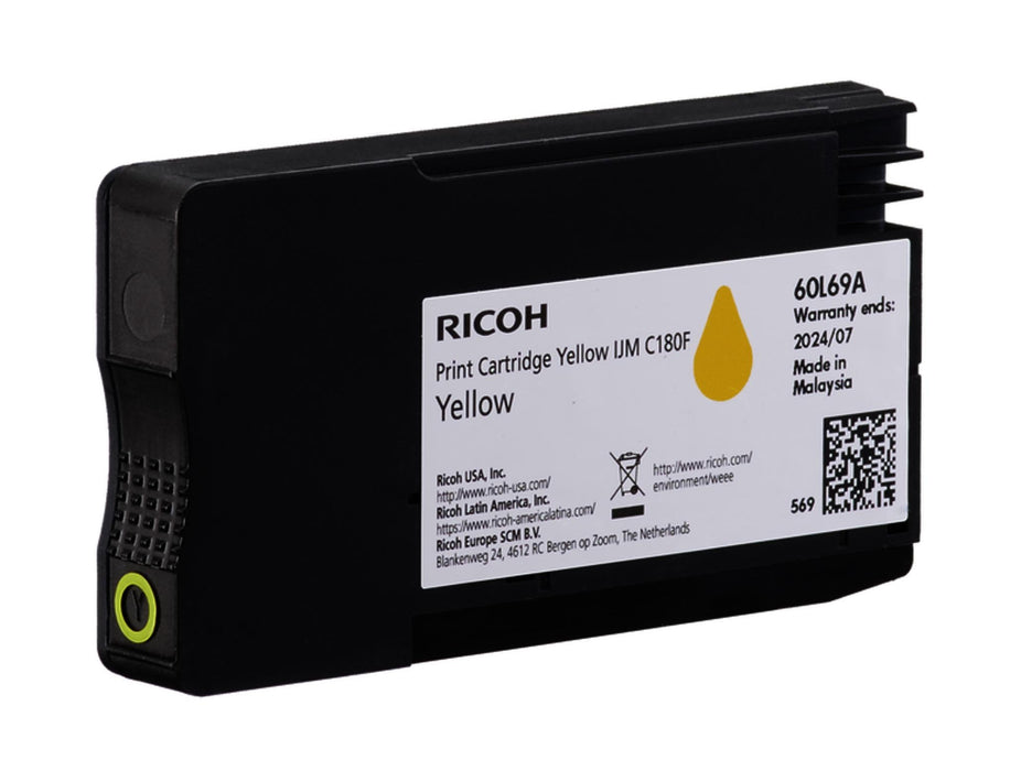 Ink cartridge RICOH IJM C180F 1600 copies Yellow - Касети за струйни принтери<<<Принтери скенери и консумативи<<<ValiAPI