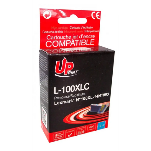 Ink cartridge UPRINT 14N1093 LEXMARK 100XL/Lex S305/S405/S505/S605/Pro705/Pro805 Cyan - Касети за струйни