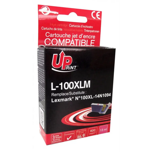 Ink cartridge UPRINT 14N1094 LEXMARK 100XL/Lex S305/S405/S505/S605/Pro705/Pro805 Magenta - Касети за струйни