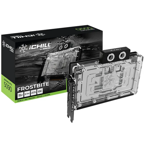 Inno3D GeForce RTX 5090 32GB GDDR7 iChill Frostbite - Видео карти<<<INNO3D компоненти за