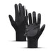 Insulated non-slip sports phone gloves (size L) - black - Cycling gloves<<<HurtelXML