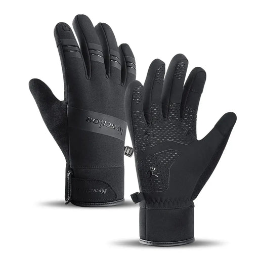 Insulated sports phone gloves (size XL) - black - Cycling gloves<<<HurtelXML