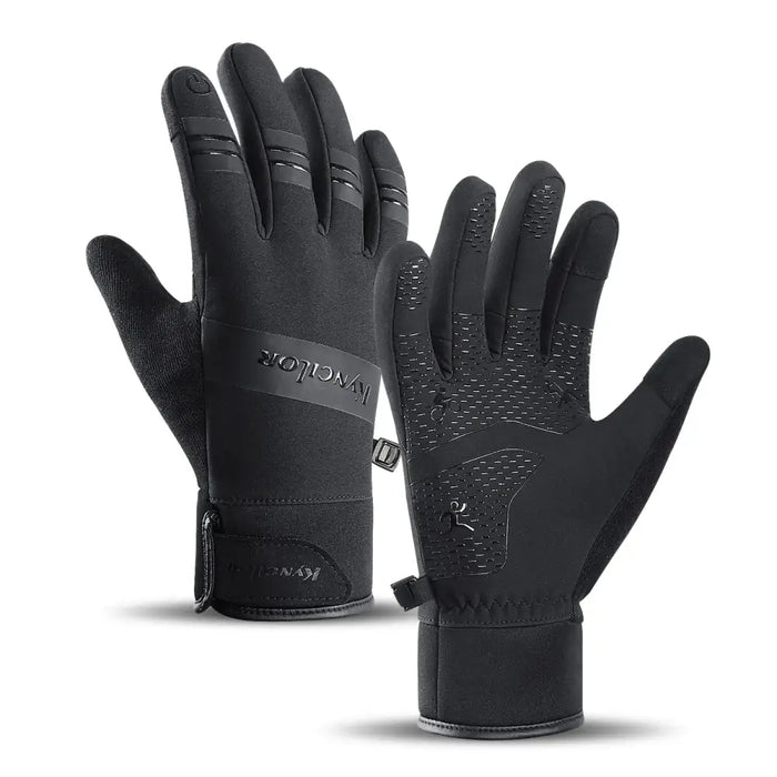 Insulated sports phone gloves (size XL) - black - Cycling gloves<<<HurtelXML