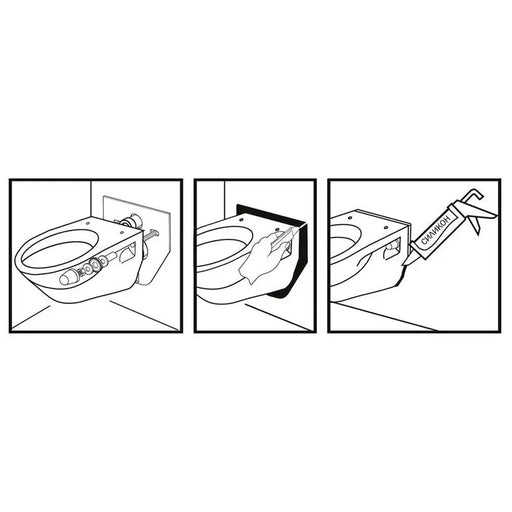 INSULATING RUBBER FOR CONSOLE TOILET. PLATE MARIO10 - Резервни части и аксесоари<<<Санитарна керамика и