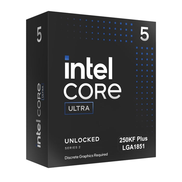 Intel Core Ultra 5 250KF 14C/14T (eC 3.3GHz / pC 4.2GHz / 5.3GHz Boost, 30MB, 159W, LGA1851)