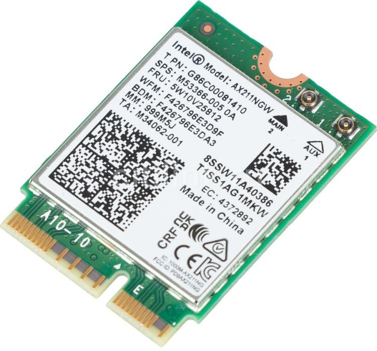 Intel® Wi-Fi 6E AX211 (Gig+) Network Card, 2230, 2x2 AX R2 (6GHz)+BT, No vPro