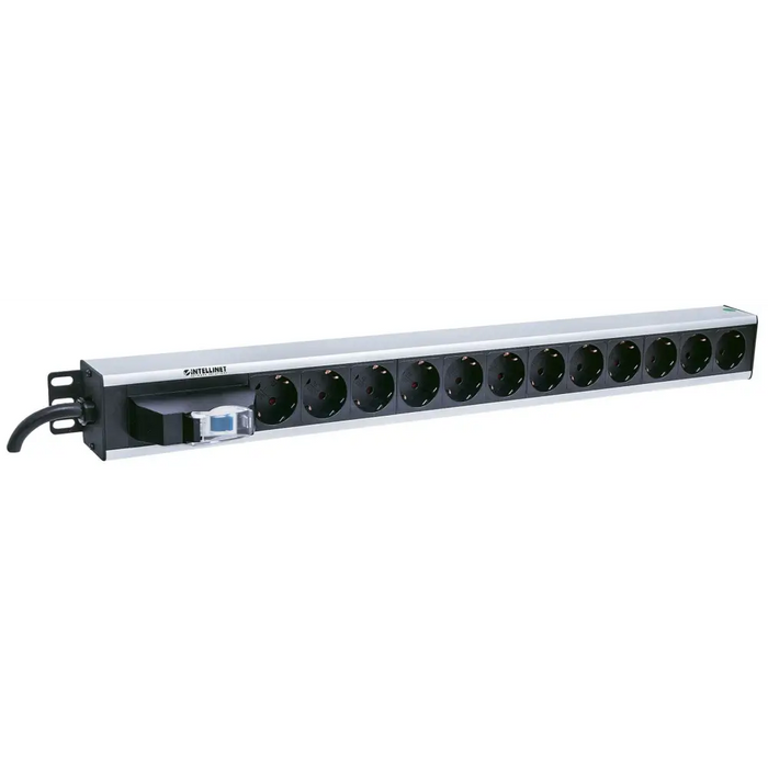 Intellinet Vertical Rackmount 12-Output Power Distribution Unit (PDU) EU CEE 7/3 Outlets With Single Air Switch