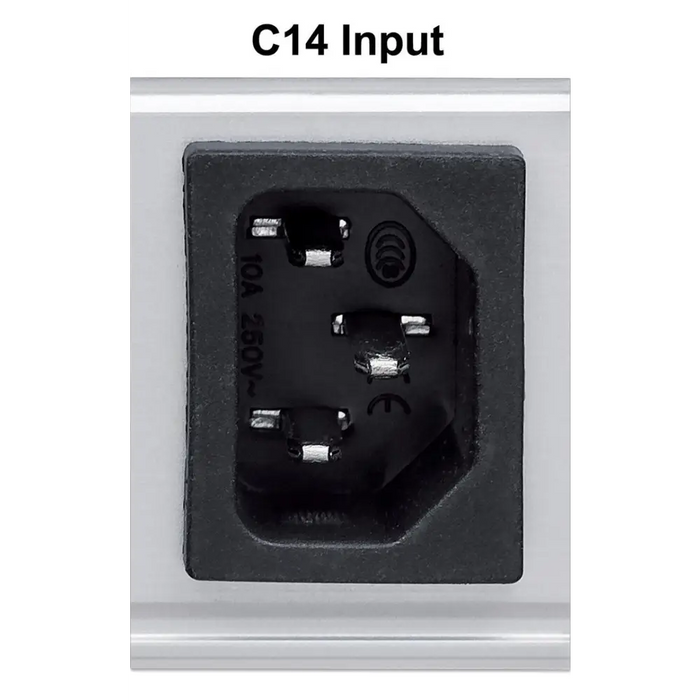 Intellinet Vertical Rackmount 24-Output Power Distribution Unit (PDU) 20 x C13 & 4 x Output C19 Removable Power Cable