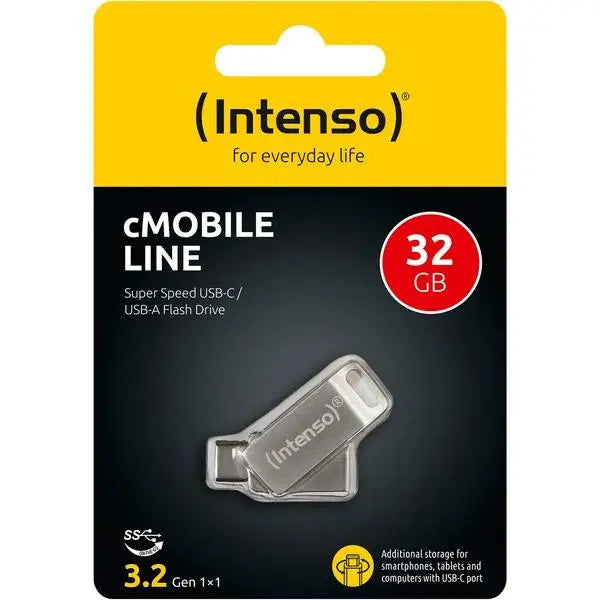 Intenso USB Flash Drive 3.2 32GB cMobile Line - USB памети<<<Компютърна периферия<<<ValiAPI&&&Компютър Мрежи и