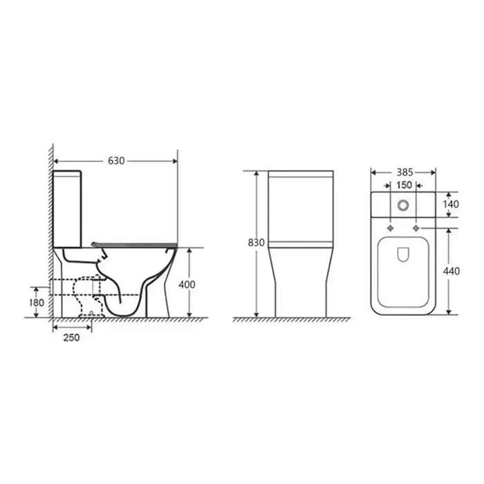 INTER CERAMIC 7837P MONOBLOCK - Тоалетни чинии<<<Санитарна керамика и аксесоари<<<Баня<<<Praktiker