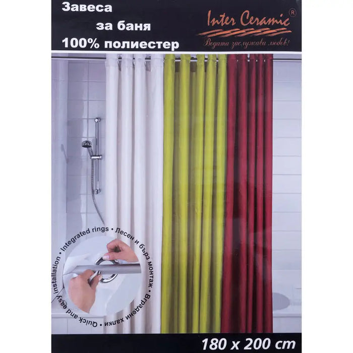 INTER CERAMIC BATHROOM CURTAIN - Завеси и корнизи за баня<<<Аксесоари за баня<<<Баня<<<Praktiker&&&Завеси и корнизи за